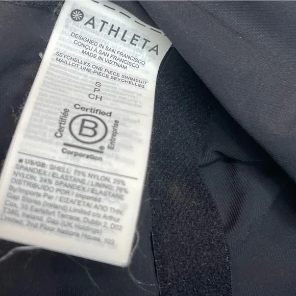 Athleta Women Seychelles One Piece Swimsuit Size Small Color Black - Picture 8 of 8